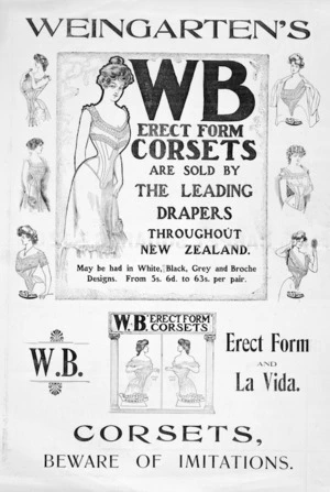 Weingarten's WB erect form corsets... 1905