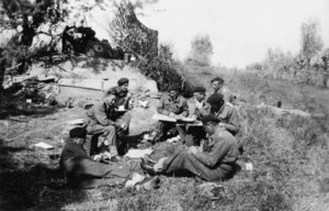 Orders group of 20th Armoured Regiment on D day at Senio River, Italy