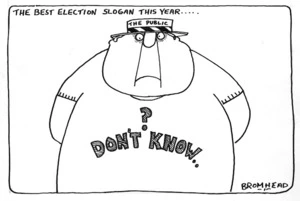 Bromhead, Peter, 1933- :The best election slogan this year... 18 November 1978.