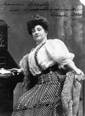 A portrait of Opera singer, Blanche Arral