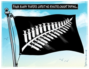 Four rugby players latest NZ athletes caught doping...