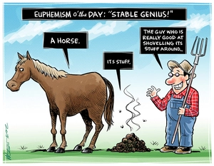 Euphemism o' the Day: "Stable Genuis!"