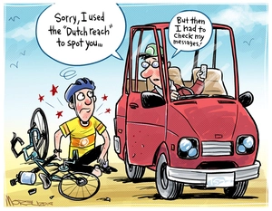 [Drivers and cyclists - Dutch reach]