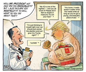[Doctor gives President Trump a fitness test]