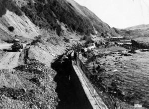 Construction of the Centennial Highway or Paekakariki Coast Road