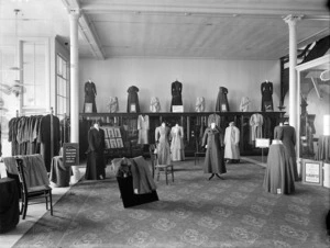 Women's clothing displayed in the Kaiapoi Woollen Company showroom