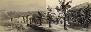 Warre, Henry James, 1818-1898 :Valley of Tchernaya, Inkermann. [1856?]