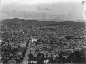 Part 1 of a 2 part panorama of Wellington looking south east over Te Aro