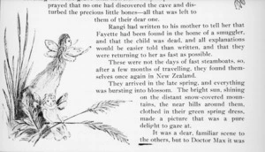 Harris, Emily Cumming, 1837-1925: Chapter IX. The return to New Zealand. [Bottom left corner of page. 1909].