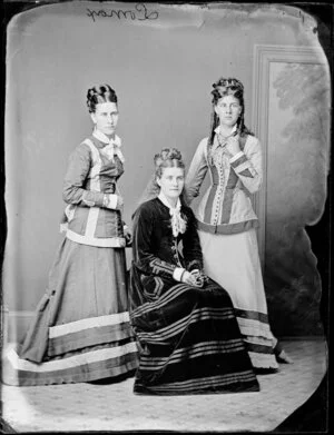 Three unidentified women, probably members of the Lomax family