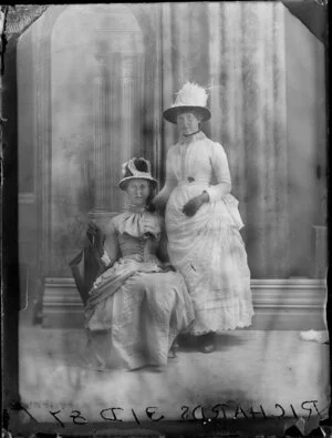 Two unidentified women, probably members of the Richards family