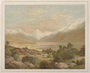 Gully, John, 1819-1888 :The Valley of the Wilkin from Huddlestone's run / John Gully, 1875. Dunedin, Marcus Ward, 1877.