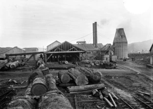 Timber mill at Manunui