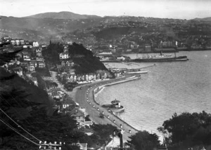 View of Oriental Bay with Wellington City in the distance