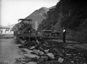 Roadworks being carried out on the Hutt Road
