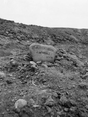 The grave of A Dickenson in Gallipoli, Turkey