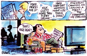 "Food prices are up!" "Milk costs more than fizzy drink!" 18 February 2011