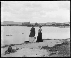 View of Ohinemutu, Rotorua, showing St Faith's Church