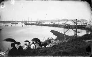 Auckland Annual Regatta, viewed from the foot of Hobson Street