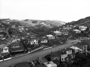 Part 4 of a 4 part panorama looking over the suburb of Brooklyn, Wellington