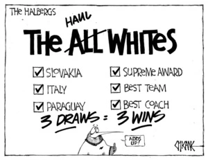 [The All Whites win the supreme award at the Halberg Awards] 12 February 2011