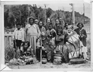 Sister Annie Henry and Sister Isabel with Tawhare and others