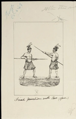 Koch, Augustus, 1834-1901 :First position with tau (spear). [Wellington, 1891]