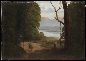 Artist unknown :[Maori hunter returning home. ca 1870]