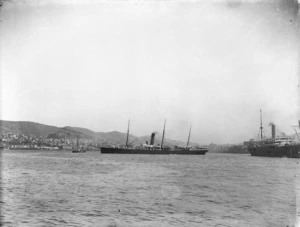 Dickie, John, 1869-1942: The ship Maitai in Wellington Harbour