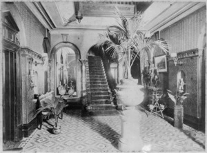 Entrance hallway to Oneida farmhouse, Wanganui