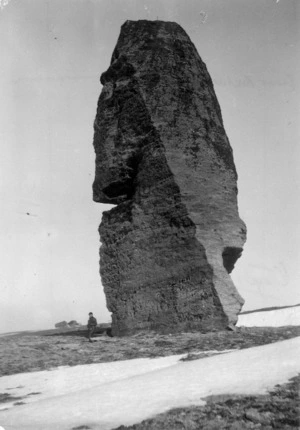 Old Man Rock, on the summit of the Old Man Range, Central Otago District