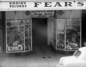 Fear's applicance store and record lounge, Wellington