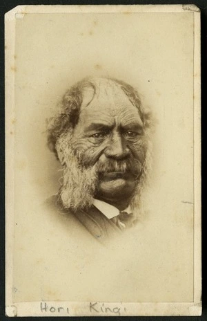 Bishop, G W fl 1860s : Portrait of Hori Kingi Te Anaua