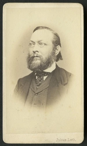Leth, Julius Johann Baptist, 1829-1903: Portrait of Ferdinand von Hochstetter