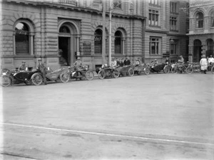 Emergency Motorcycle Corps, during the 1918 influenza epidemic, Christchurch