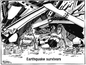Hubbard, James, 1949- :Earthquake survivors. 23 February 2011