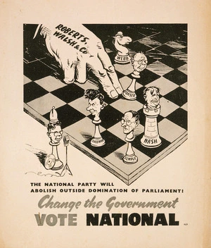 New Zealand National Party :Change the government. Vote National. [1943?]