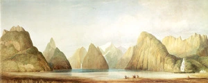 [Evans, Frederick John Owen] 1815-1885 :[H M S Acheron in Milford Sound ca 11th March 1851]