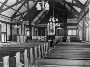 Interior of Ohinemutu Church, Rotorua