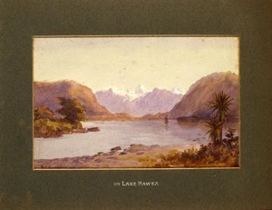 Barraud, William Francis, 1850-1926 :On Lake Hawea. 1903.