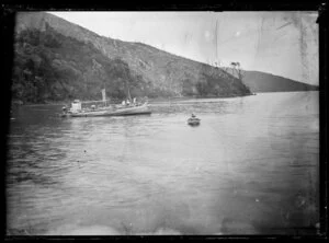 Boat and dinghy offshore