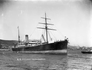 Steamship Paparoa in Wellington Harbour