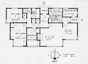 Floor plan of a state house