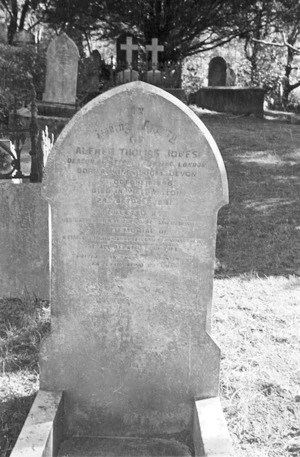 The grave of Mary Ann Baillie and Alfred Thomas Jones, plot 108.P, Sydney Street Cemetery.