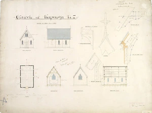 Swan, John Sydney, 1874-1936 :Church at Kaponga N.Z. Clere & Swan, Wellington, August 1900