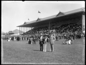 Spectators at Riccarton Race Course, Christchurch