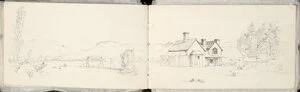 [Hodgkins, William Mathew] 1833-1898 :[Homestead in Christchurch, ca 1869]