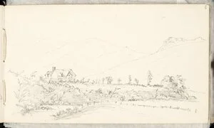 [Hodgkins, William Mathew] 1833-1898 :[Homestead in Christchurch, near the Port Hills, ca 1869]
