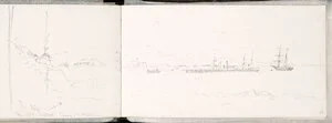 [Hodgkins, William Mathew] 1833-1898 :The Bluff. May 12 1873. 11 o'clock. Stormy from Westwd