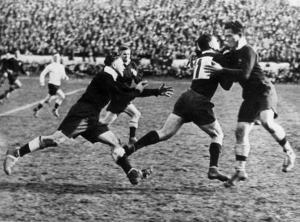 Rugby league players during a test match between New Zealand and Australia, in Auckland